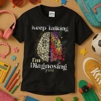 Keep Talking I'm Diagnosing You Psychology Psychologist Kids T-Shirt thumb 3