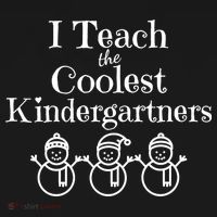 Kindergarten Teacher I Teach Coolest Kindergartners Snowman Women's Hoodie thumb 2