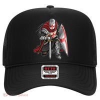 Kneeling Templar Knight Temple Cross Medieval Crusador  Hat thumb 0