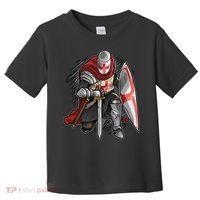 Kneeling Templar Knight Temple Cross Medieval Crusador  Toddler T-Shirt thumb 0