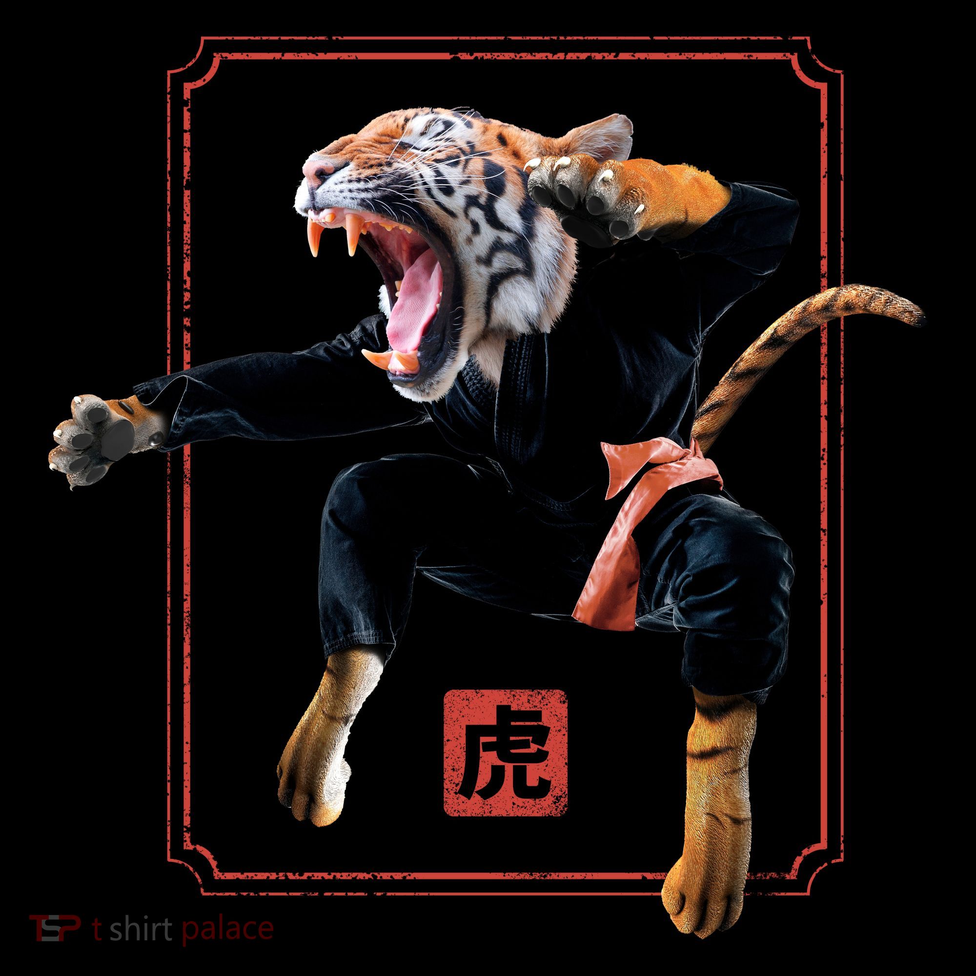 Kungfu Tiger Toddler Hoodie