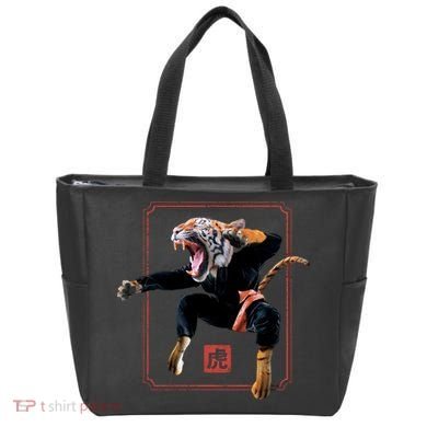 Kungfu Tiger Tote Bag