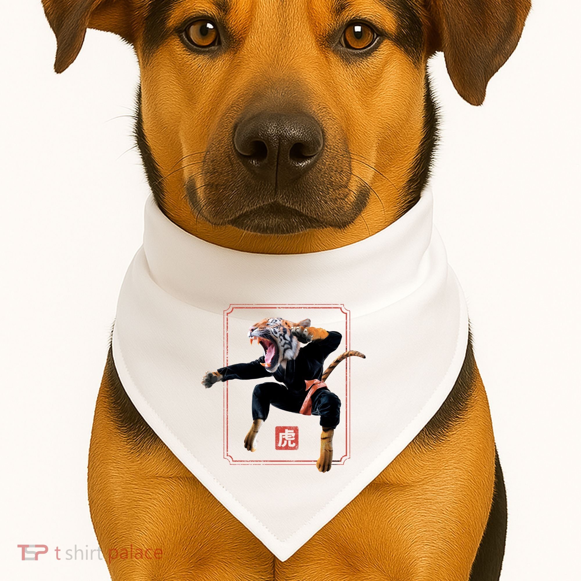 Kungfu Tiger USA-Made Doggie Bandana