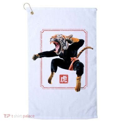 Kungfu Tiger Golf Towel