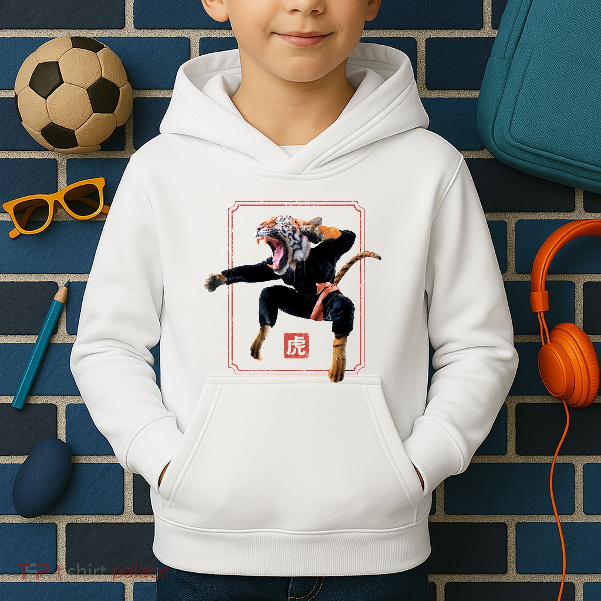 Kungfu Tiger Kids Hoodie