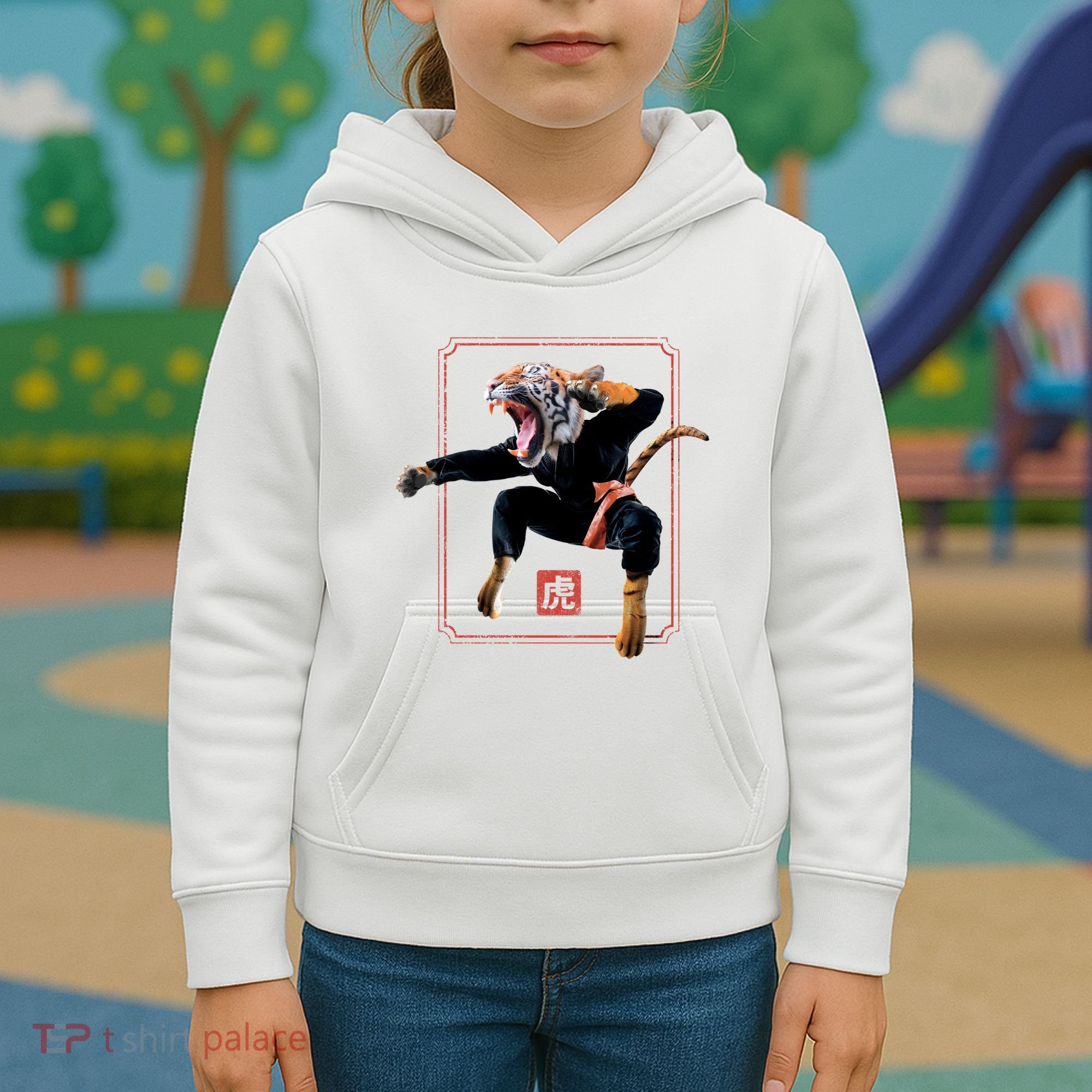 Kungfu Tiger Kids Hoodie