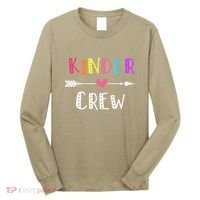 Kindergarten Teacher Kinder Crew First Day Of School Long Sleeve Shirt thumb 0