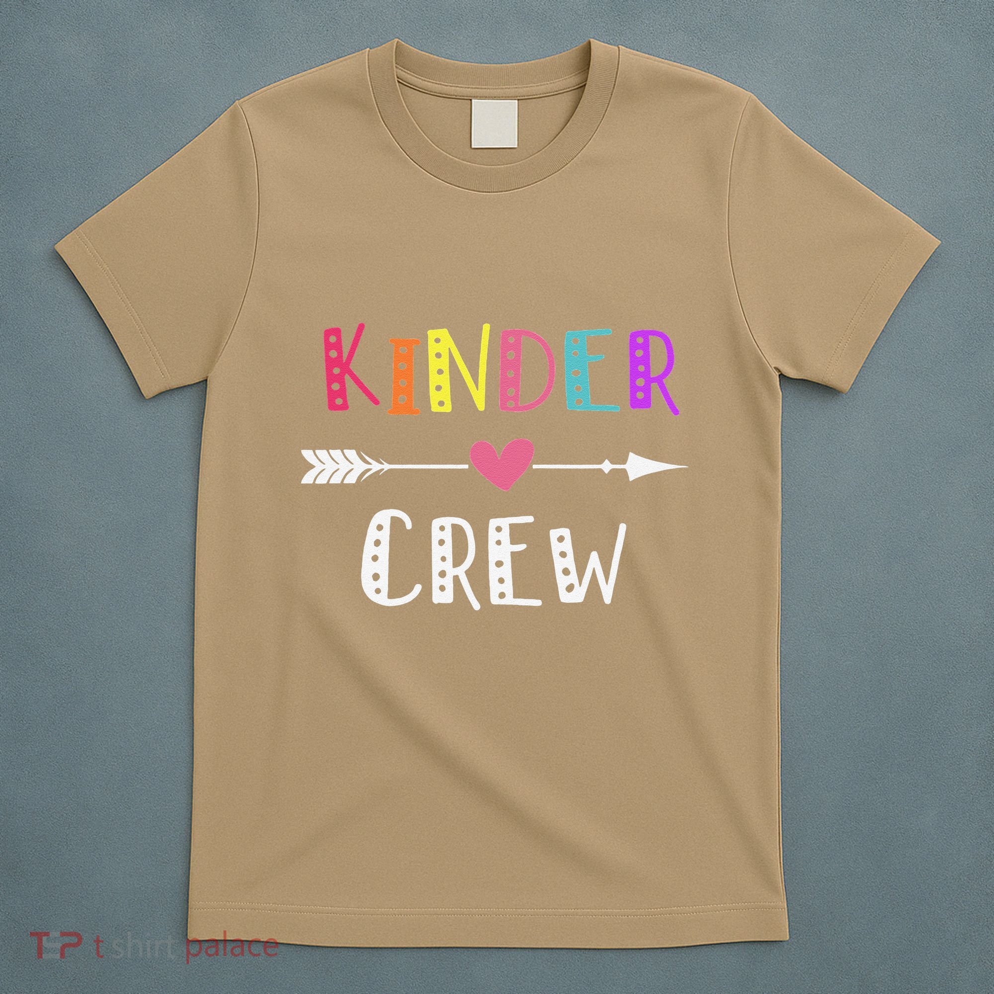 Kindergarten Teacher Kinder Crew First Day Of School T-Shirt