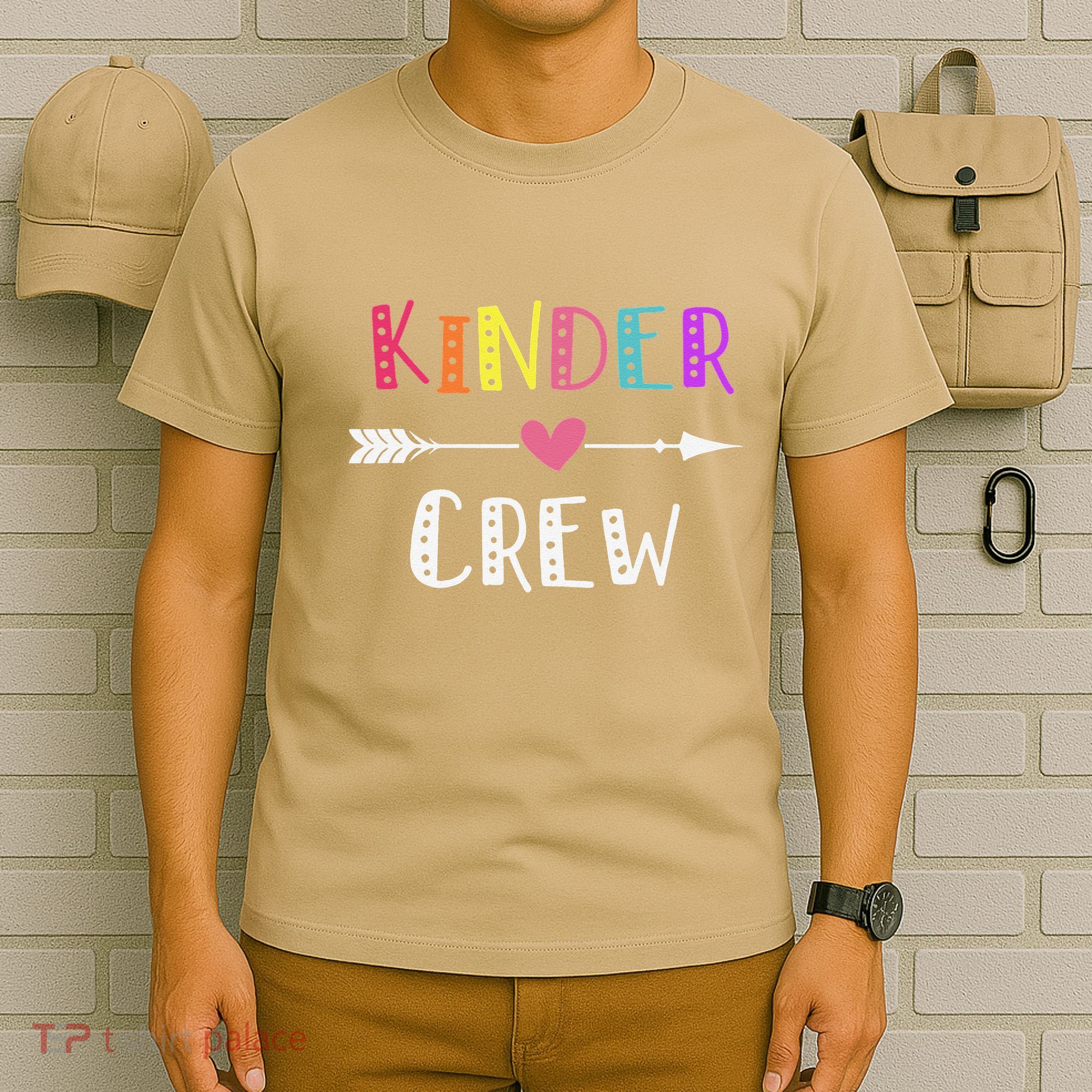 Kindergarten Teacher Kinder Crew First Day Of School T-Shirt
