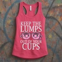 Keep The Lumps Out Of Your Cups Breast Cancer Women's Tank Top thumb 3
