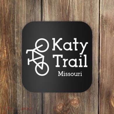 Katy Trail Missouri Biker Cyclist Wo Coaster