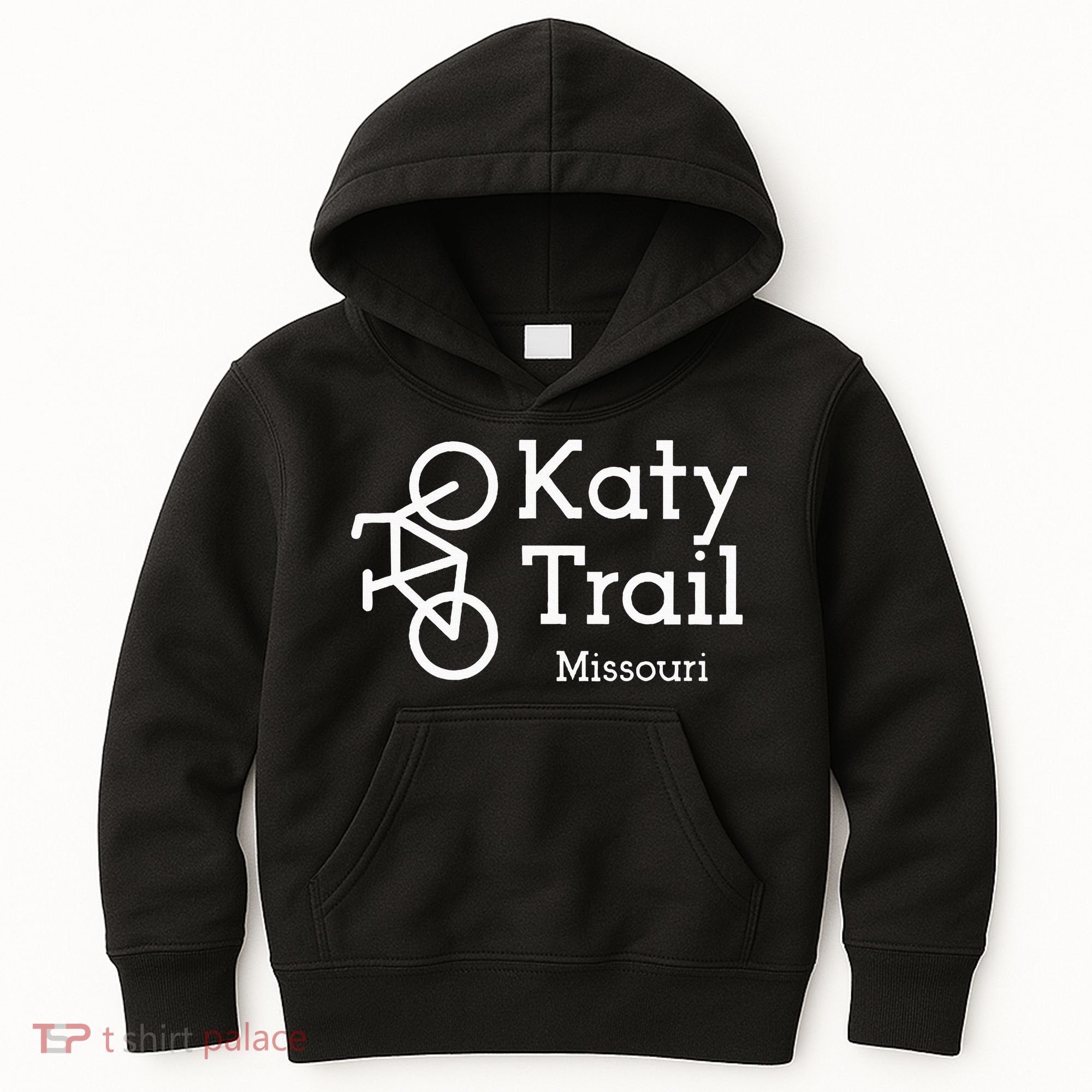 Katy Trail Missouri Biker Cyclist Wo Kids Hoodie
