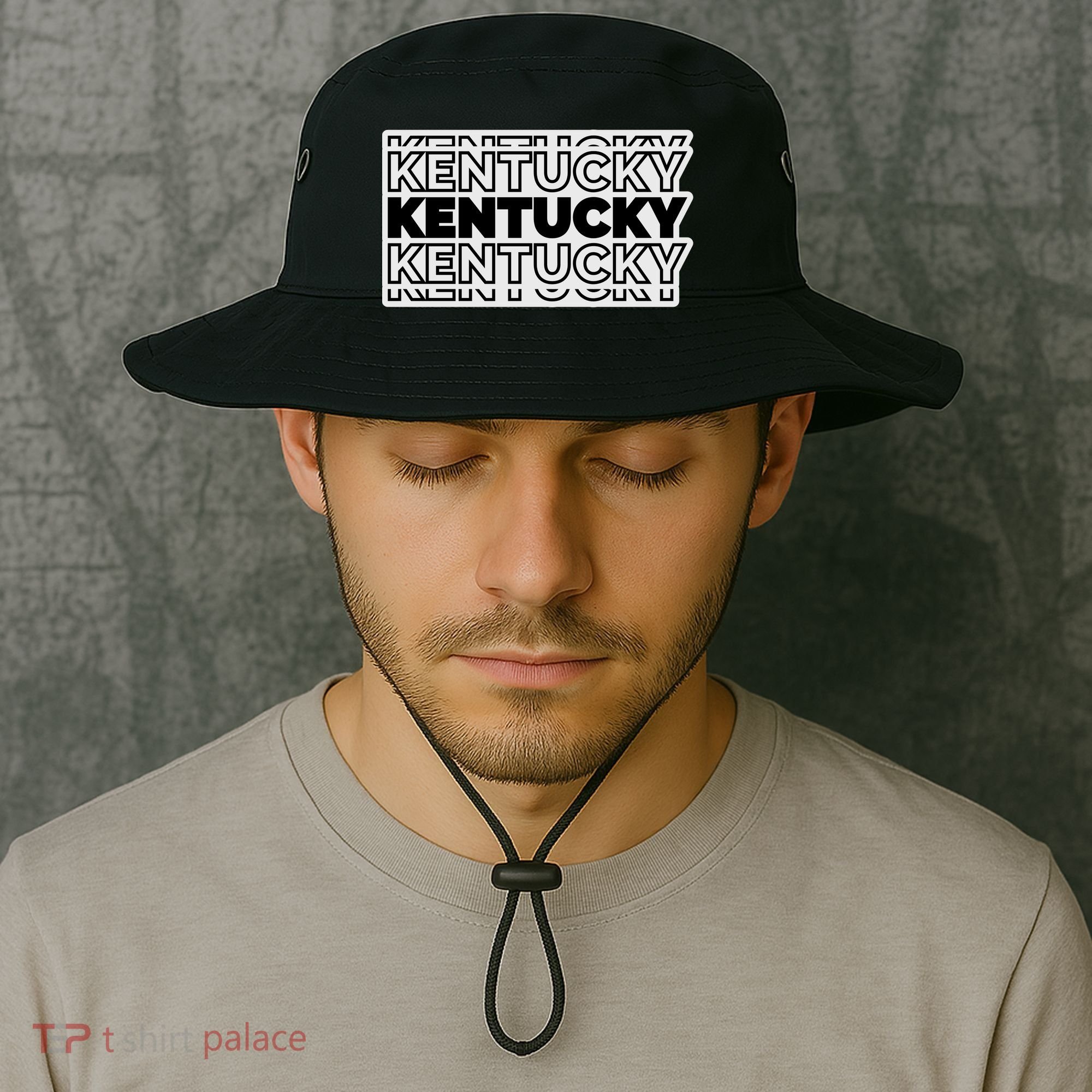 Kentucky Typography Mashup Bucket Hat