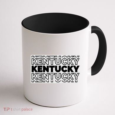 Kentucky Typography Mashup Coffee Mug back