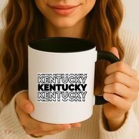 Kentucky Typography Mashup Coffee Mug thumb 3