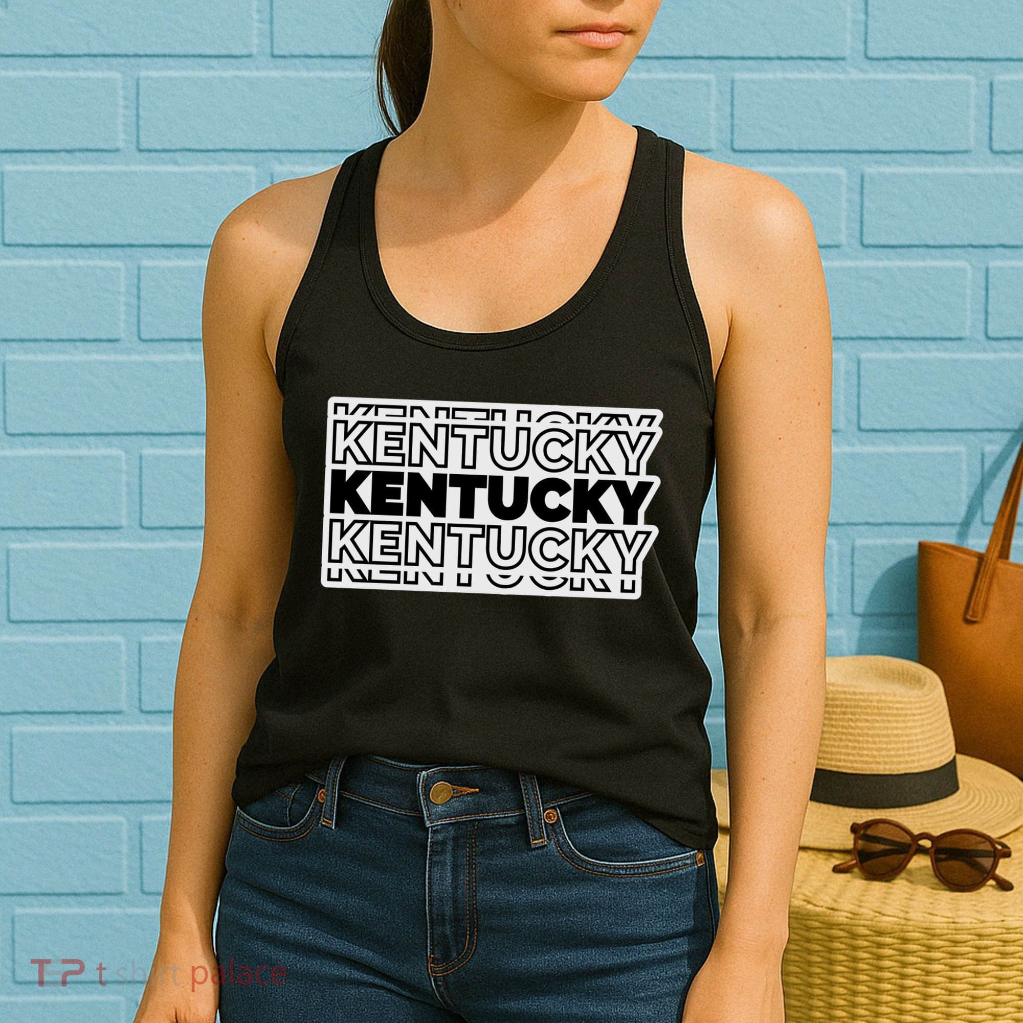 Kentucky Typography Mashup Women's Tank Top