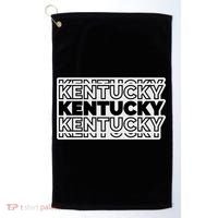 Kentucky Typography Mashup Golf Towel thumb 0