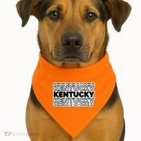 Kentucky Typography Mashup USA-Made Doggie Bandana thumb 1