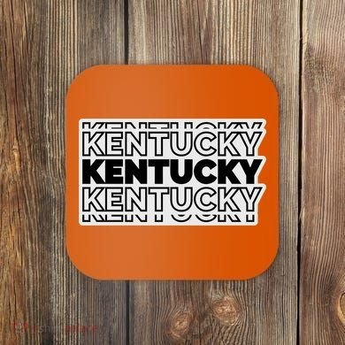 Kentucky Typography Mashup Coaster
