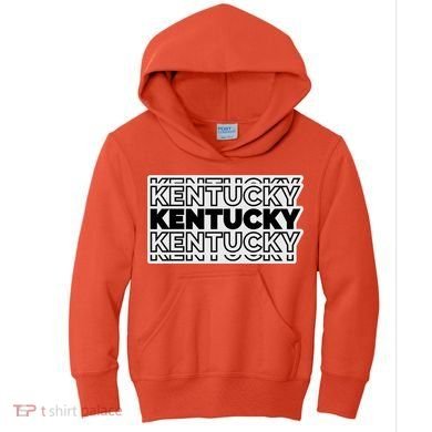 Kentucky Typography Mashup Kids Hoodie