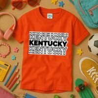Kentucky Typography Mashup Kids T-Shirt thumb 3