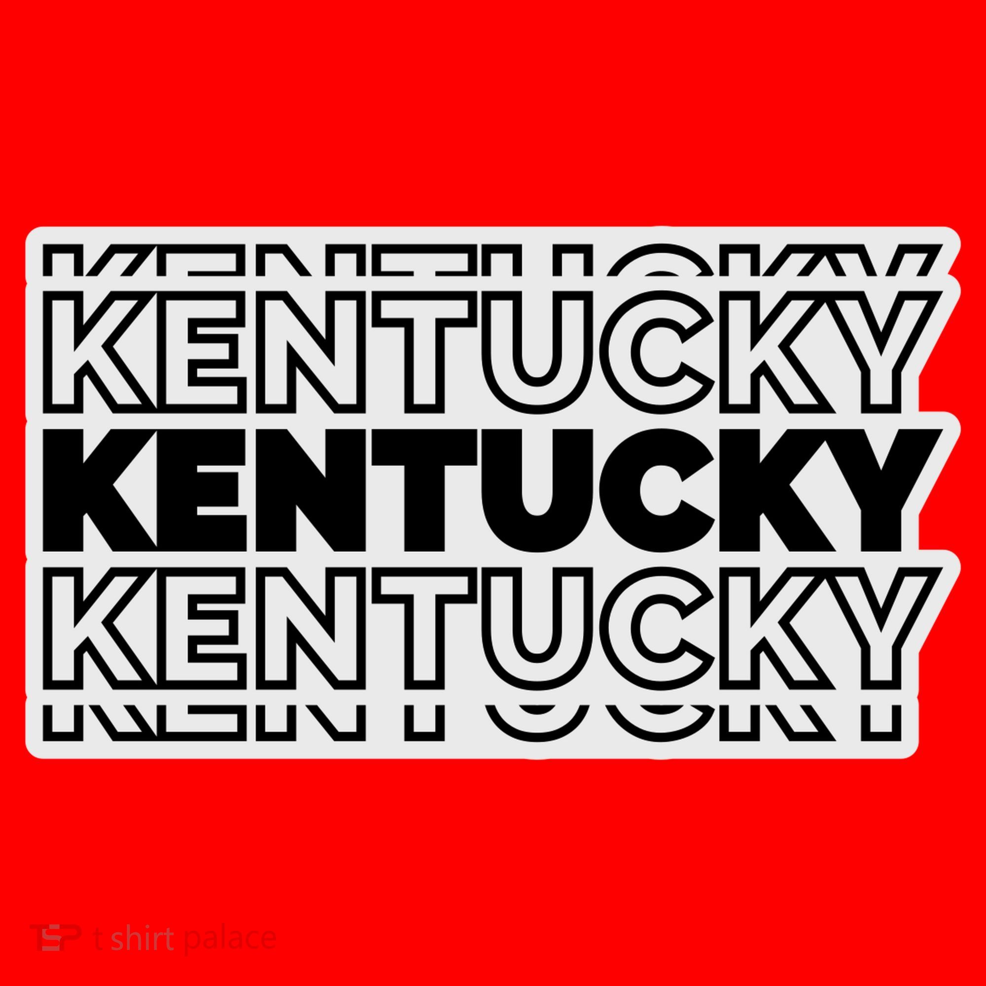 Kentucky Typography Mashup Santa Hat