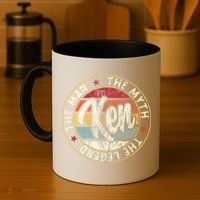 Ken The Man The Myth The Legend First Name Ken Coffee Mug thumb 4