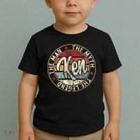 Ken The Man The Myth The Legend First Name Ken Toddler T-Shirt thumb 2