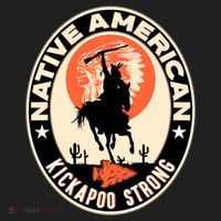 Kickapoo Tribe Native American Indian Pride Strong Gift Hat thumb 2