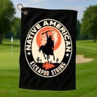 Kickapoo Tribe Native American Indian Pride Strong Gift Golf Towel thumb 1