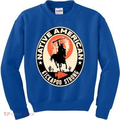 Kickapoo Tribe Native American Indian Pride Strong Gift Kids Sweatshirt