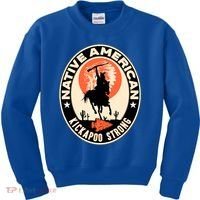 Kickapoo Tribe Native American Indian Pride Strong Gift Kids Sweatshirt thumb 0
