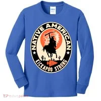 Kickapoo Tribe Native American Indian Pride Strong Gift Kids Long Sleeve Shirt thumb 0