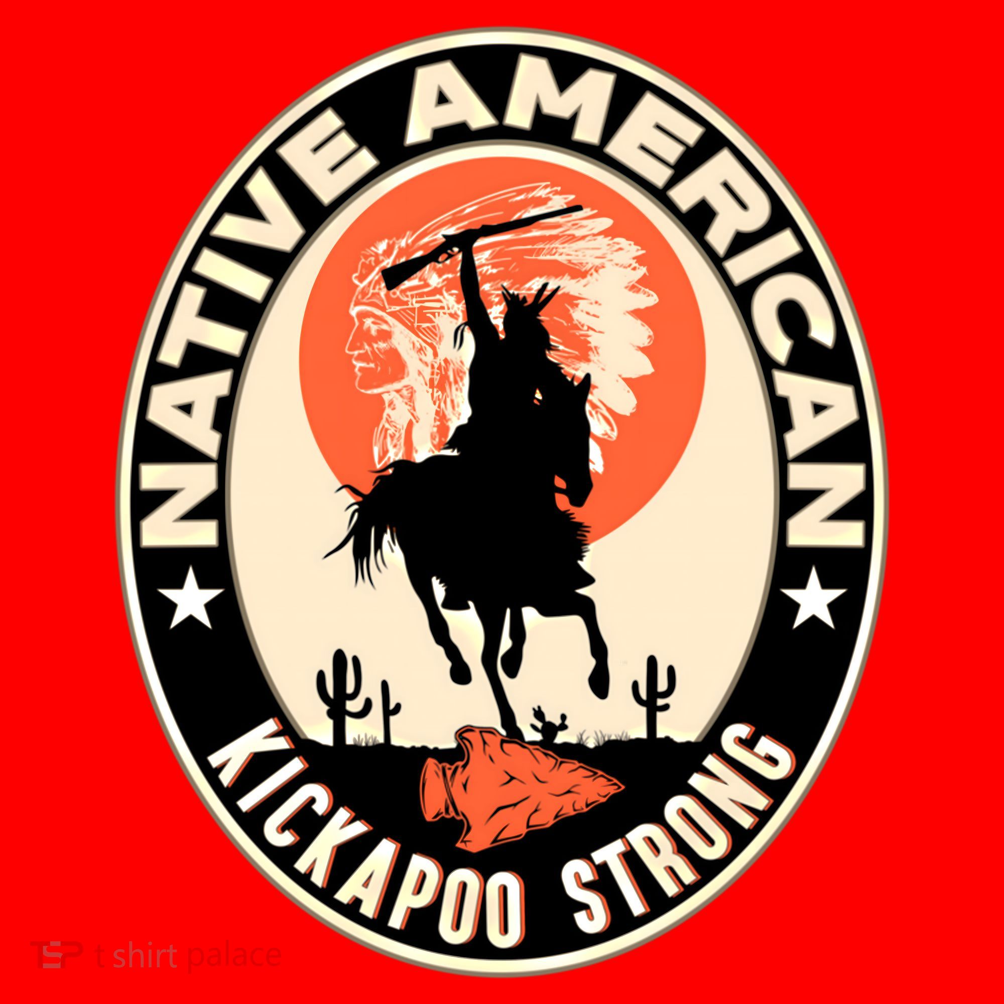 Kickapoo Tribe Native American Indian Pride Strong Gift Santa Hat