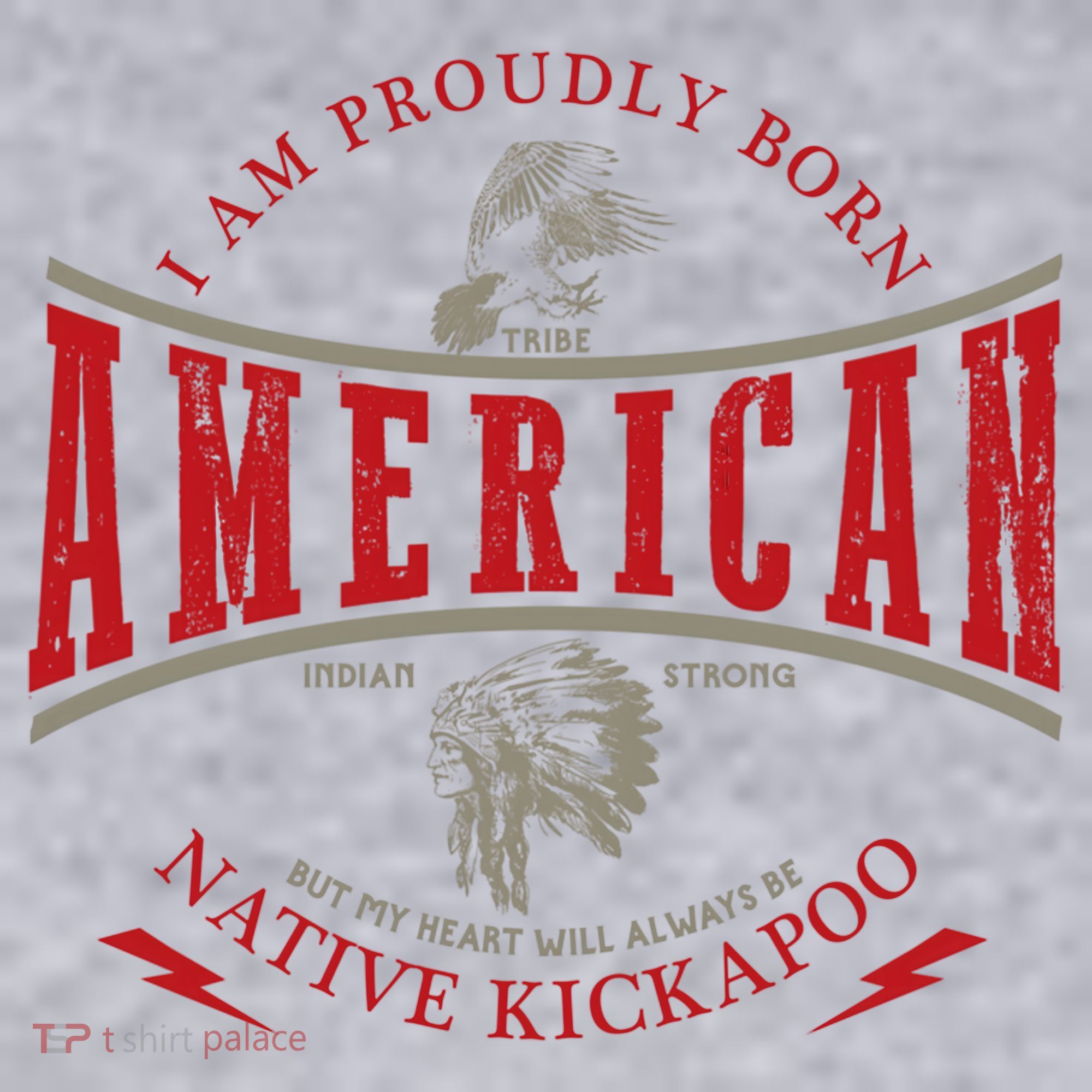 Kickapoo Tribe Native American Indian Strong Pride Retro Cute Gift Women's Racerback Cropped Tank
