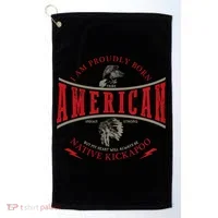 Kickapoo Tribe Native American Indian Strong Pride Retro Cute Gift Golf Towel thumb 0