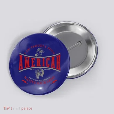 Kickapoo Tribe Native American Indian Strong Pride Retro Cute Gift Button