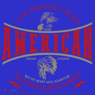 Kickapoo Tribe Native American Indian Strong Pride Retro Cute Gift Tie-Dye Long Sleeve Shirt