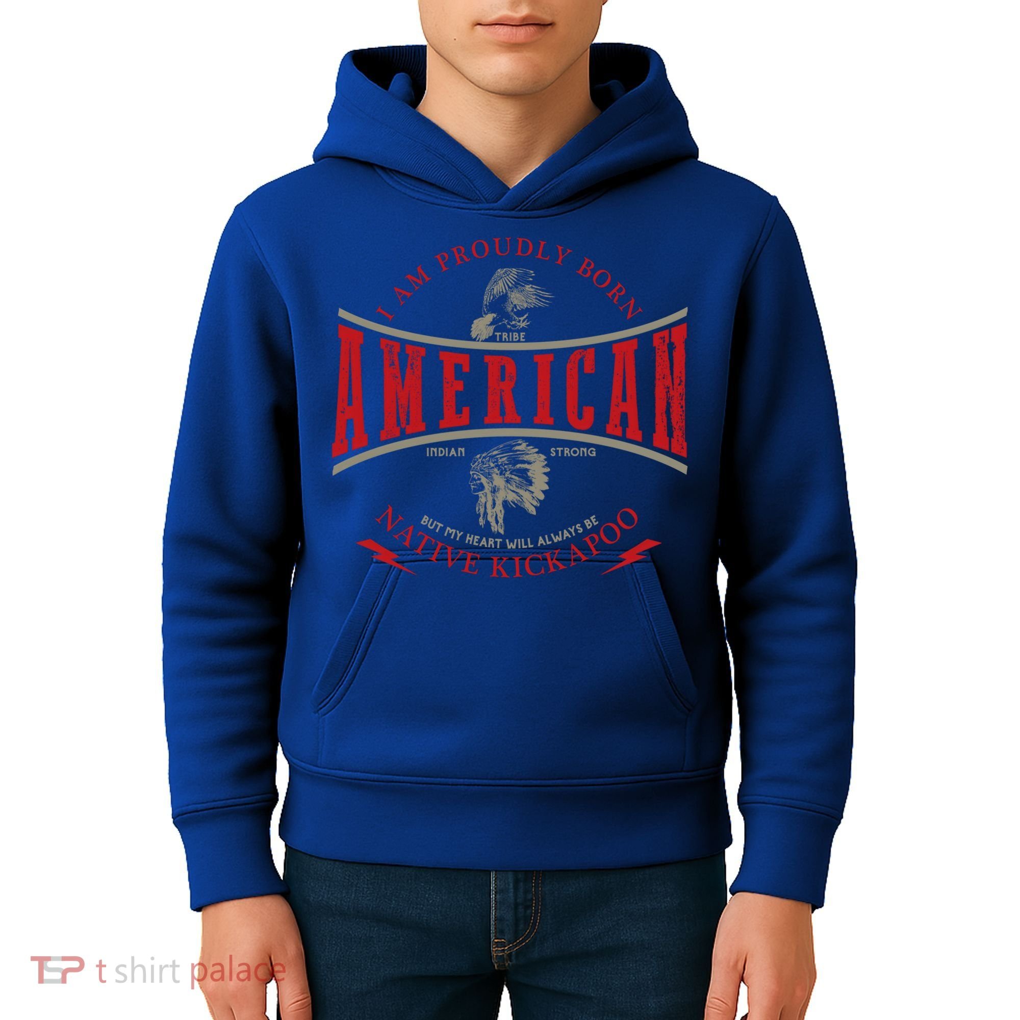 Kickapoo Tribe Native American Indian Strong Pride Retro Cute Gift Kids Hoodie