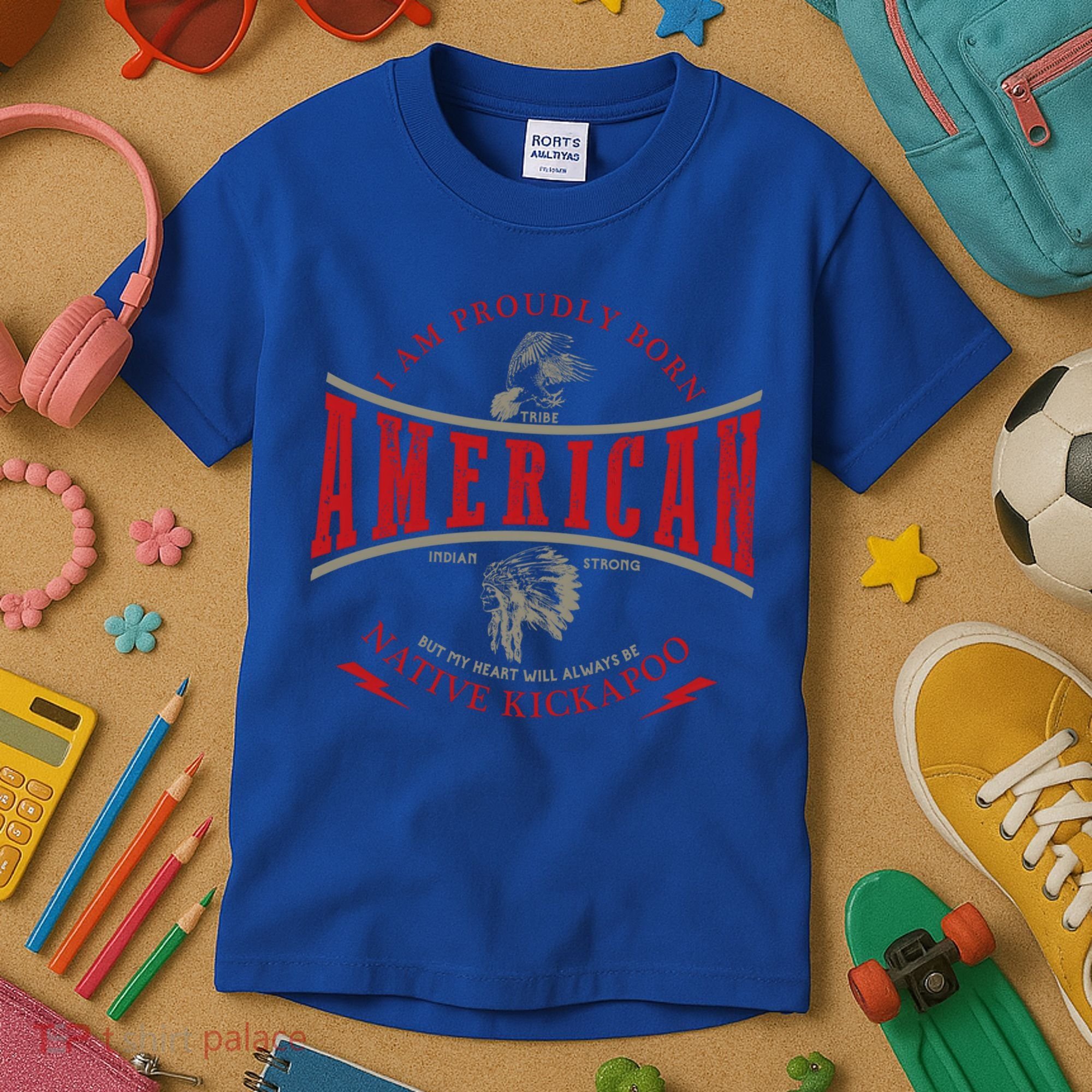 Kickapoo Tribe Native American Indian Strong Pride Retro Cute Gift Kids T-Shirt