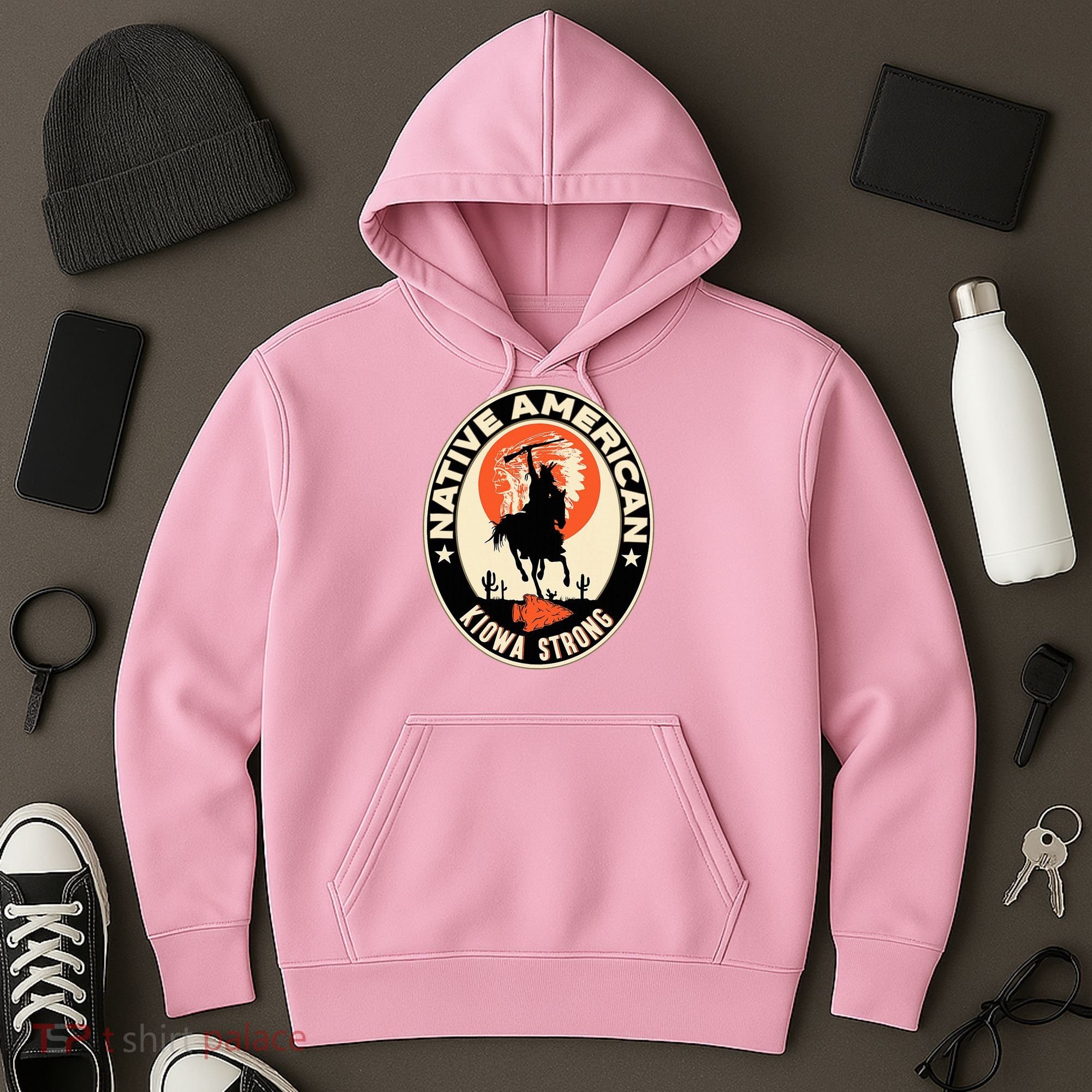 Kiowa Tribe Native American Indian Pride Strong Hoodie