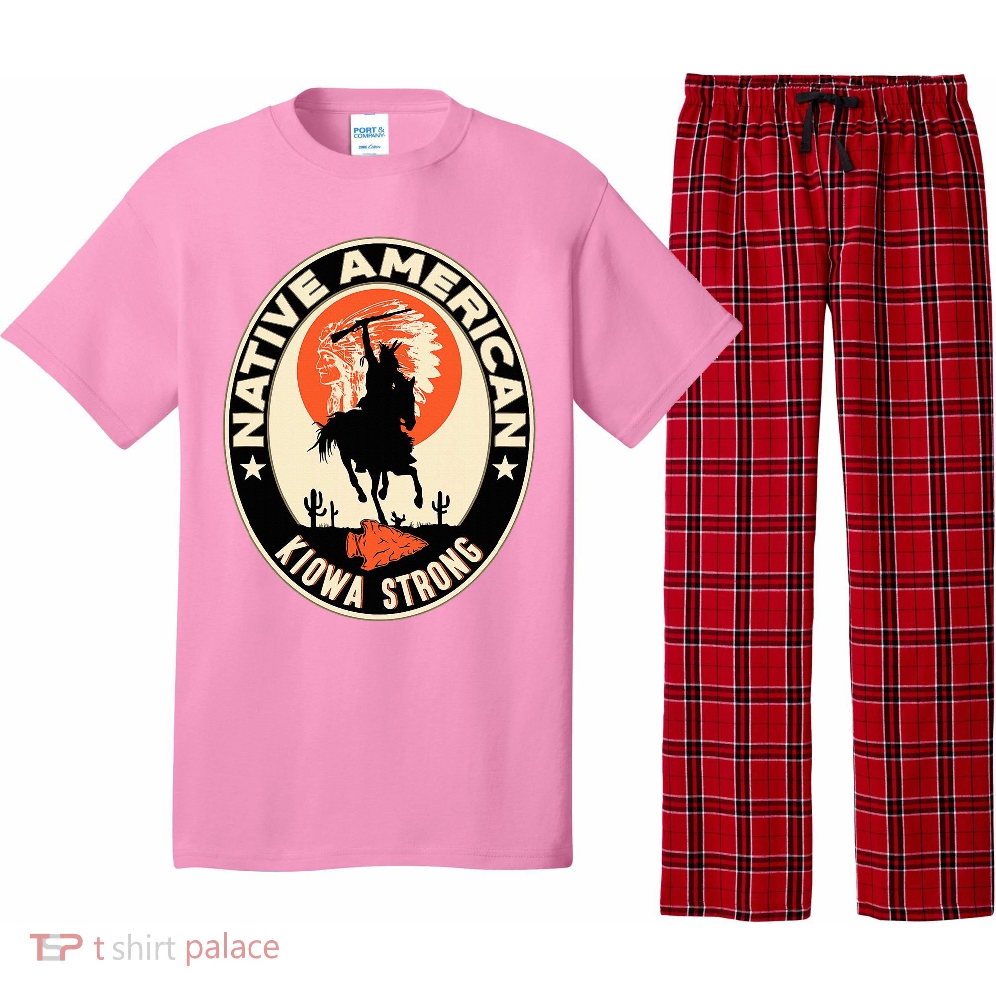 Kiowa Tribe Native American Indian Pride Strong Pajama Set
