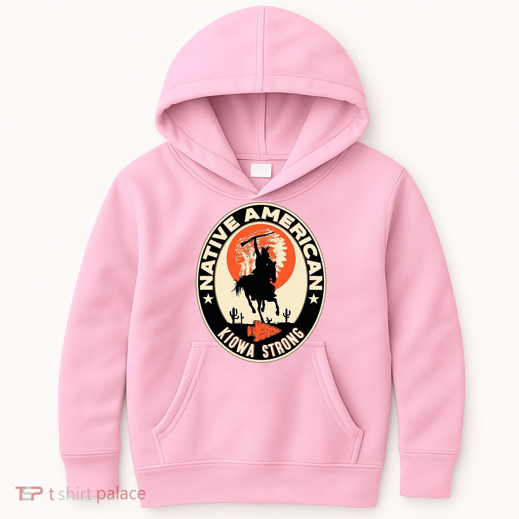 Kiowa Tribe Native American Indian Pride Strong Kids Hoodie