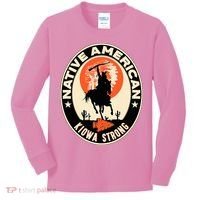 Kiowa Tribe Native American Indian Pride Strong Kids Long Sleeve Shirt thumb 0