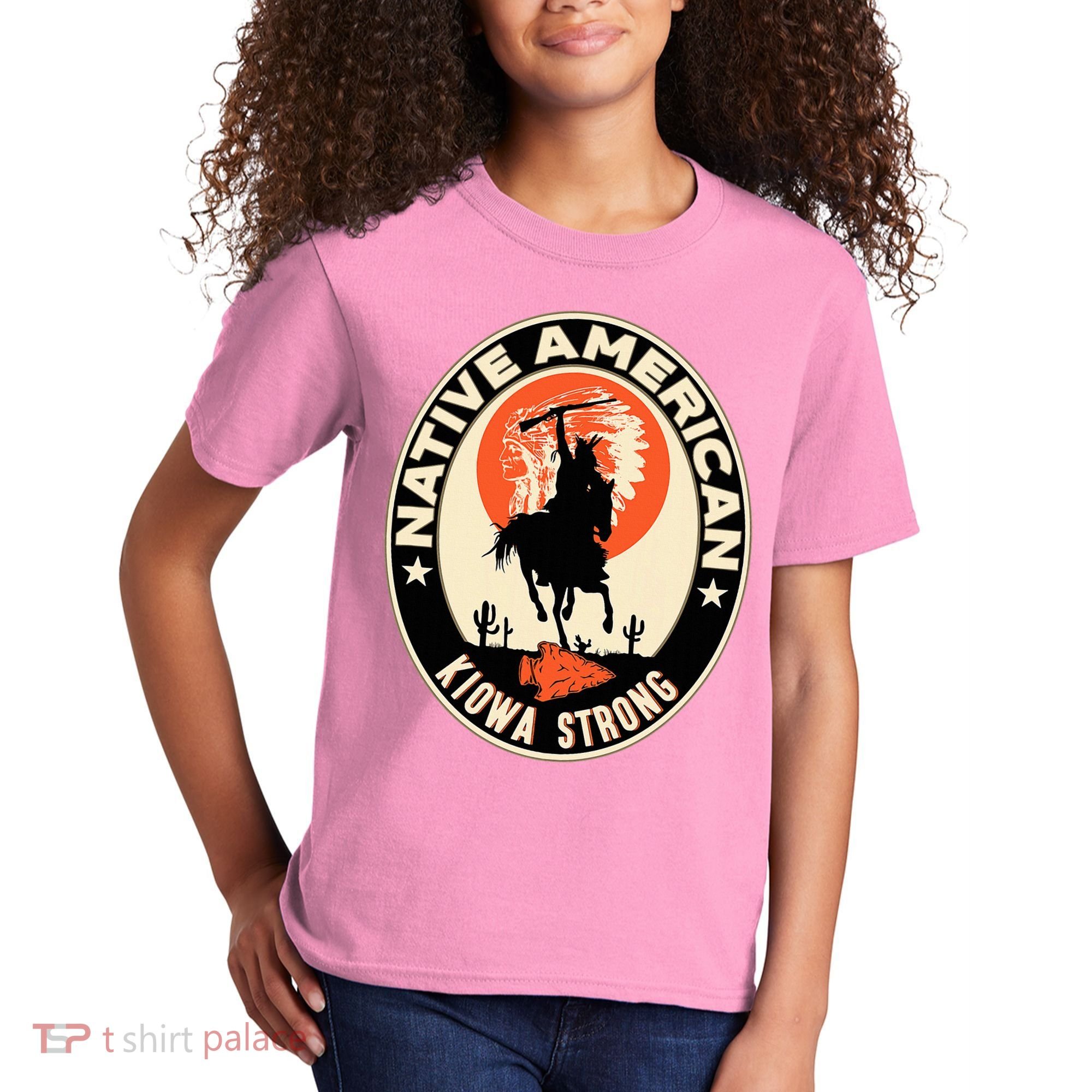 Kiowa Tribe Native American Indian Pride Strong Kids T-Shirt