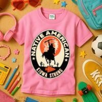 Kiowa Tribe Native American Indian Pride Strong Kids T-Shirt thumb 3