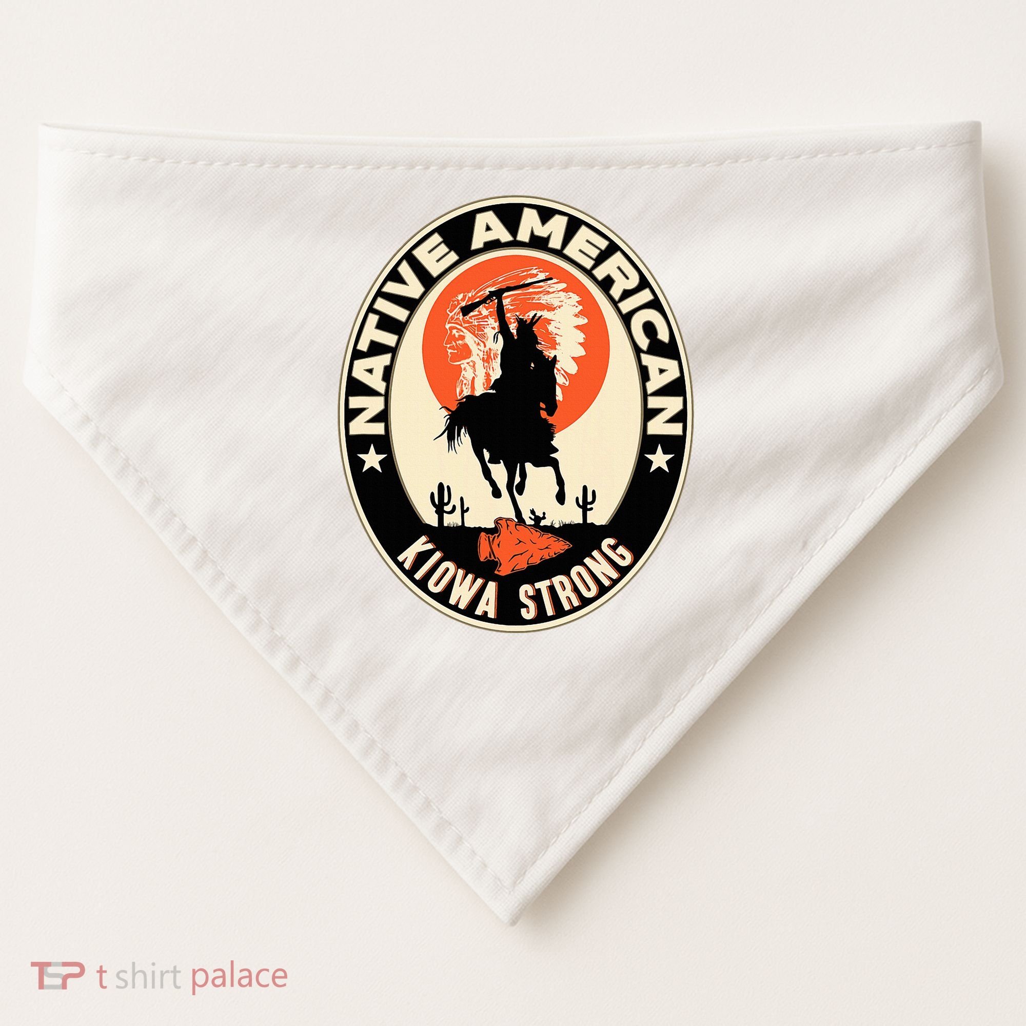 Kiowa Tribe Native American Indian Pride Strong USA-Made Doggie Bandana