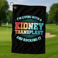 Kidney Transplant Organ Donor Transplantation Recipient Golf Towel thumb 1