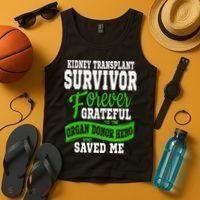 Kidney Transplant Organ Recipient Survivor Gift Tank Top thumb 4