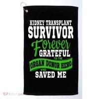 Kidney Transplant Organ Recipient Survivor Gift Golf Towel thumb 0